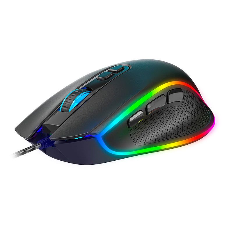 Mouse Gamer Fortrek Cruiser New Edition, RGB, 12000DPI, 8 Botoes, Preto, 77245
