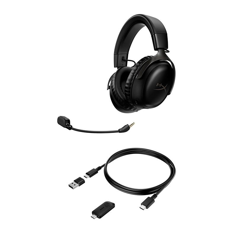 Headset Gamer HyperX Cloud III Wireless, Drivers 53mm, Preto, 77Z45AA