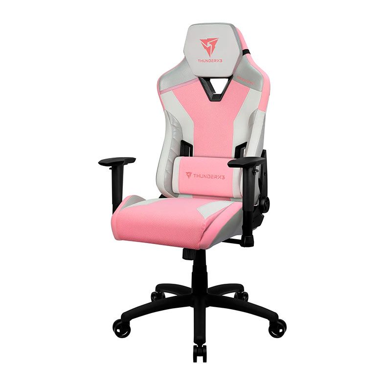 Cadeira Gamer ThunderX3 TC3 Sakura White, Rosa e Branca, 78322