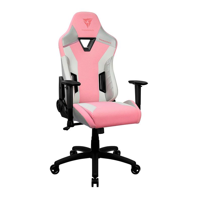 Cadeira Gamer ThunderX3 TC3 Sakura White, Rosa e Branca, 78322
