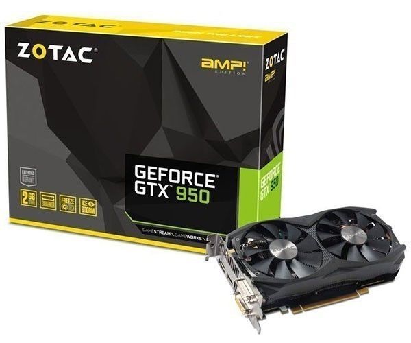 Placa de Video Zotac GeForce GTX 950 2GB GDDR5 AMP! 128-bit, ZT-90603-10M