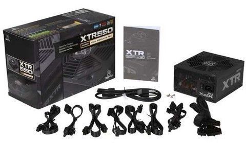 Fonte XFX 550W XTR Series Modular, Certificado 80 Plus Gold, PFC Ativo, P1-550B-BEFX - BOX