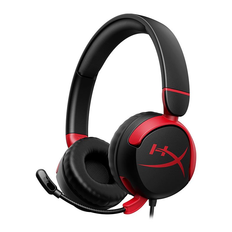 Headset Gamer HyperX Cloud Mini WD BLK HS, Drivers 30mm, Preto e Vermelho, 7G8F4AA