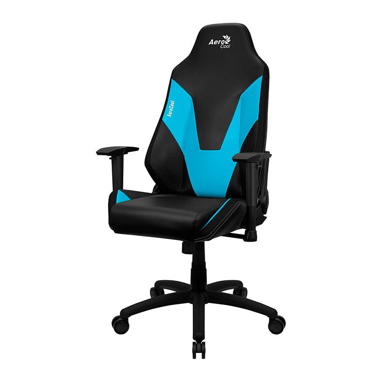 Cadeira Gamer Aerocool Admiral Ice Blue, Preto e Azul, 80535