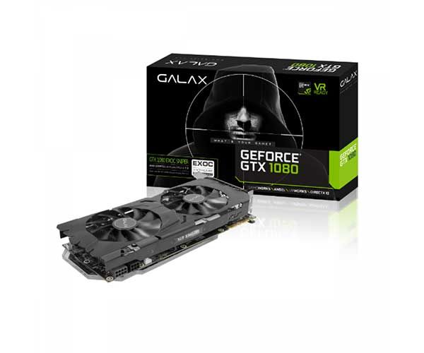 Placa de Vídeo Galax GeForce GTX 1080 Exoc Sniper 8GB GDDR5X 256Bit,  80NSJ6DHM9ES