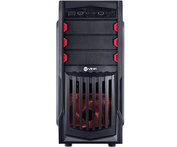 Gabinete Vinik VX Gaming Thunder V2 LED Vermelho, 25346