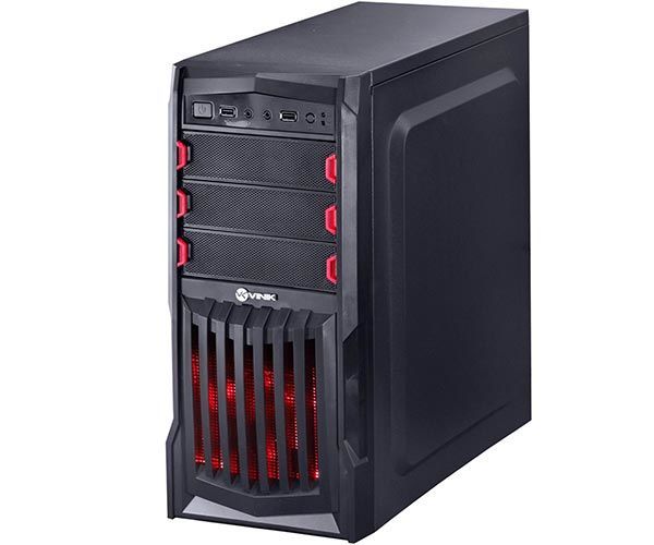 Gabinete Vinik VX Gaming Thunder V2 LED Vermelho, 25346
