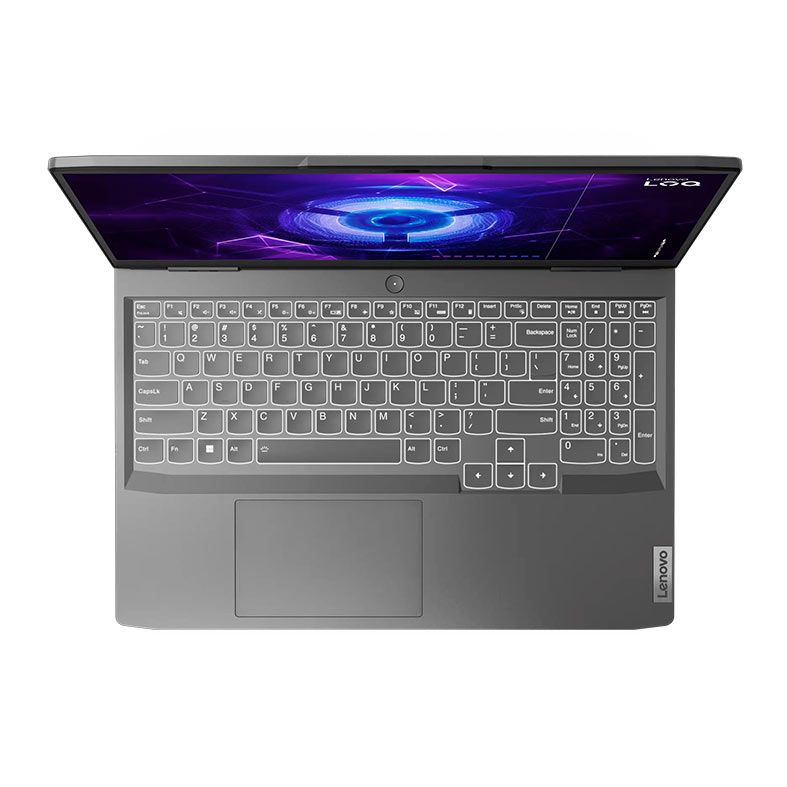 Notebook Lenovo LOQ 15IRH8, Intel I5-12450H, 15.6 Pol, FHD, 8GB DDR4, SSD 512GB M.2, Cinza, 83EU0000BR