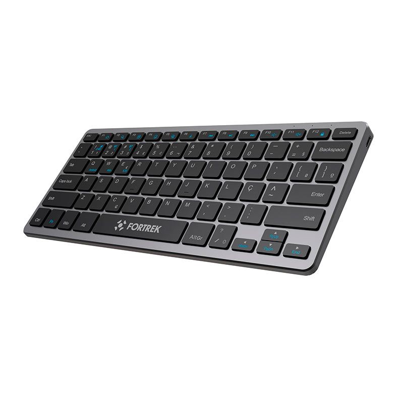 Teclado Office Fortrek KB11 Compact, ABNT2, Bluetooth, Preto, 84454