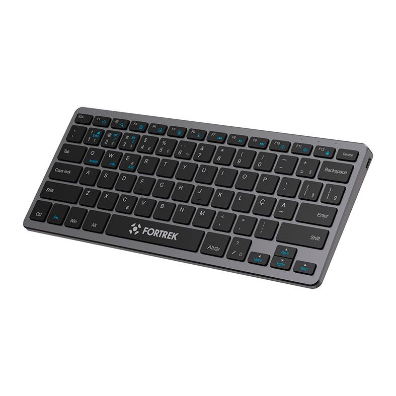 Teclado Office Fortrek KB11 Compact, ABNT2, Bluetooth, Preto, 84454
