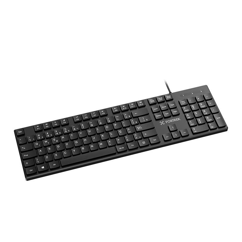 Teclado Membrana Fortrek K15, ABNT2, USB, Preto, 84948