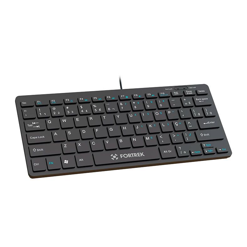 Teclado Membrana Fortrek K13, ABNT2, USB, Preto, 84954