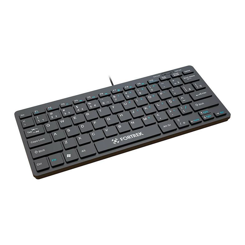 Teclado Membrana Fortrek K13, ABNT2, USB, Preto, 84954