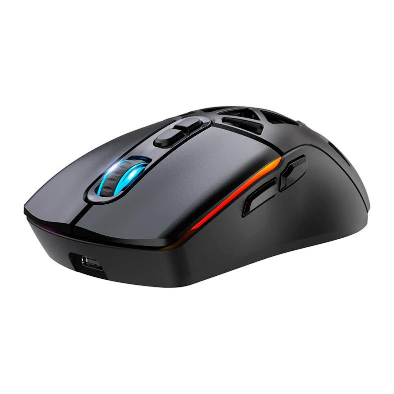 Mouse Gamer Fortrek Striker Air, RGB, 16000DPI, 9 Botoes, Tri-Mode, Preto, 85977