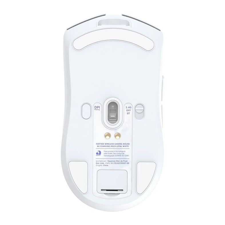 Mouse Gamer Fortrek Loyal, 24000DPI, 5 Botoes, Tri-Mode, Branco, 86964