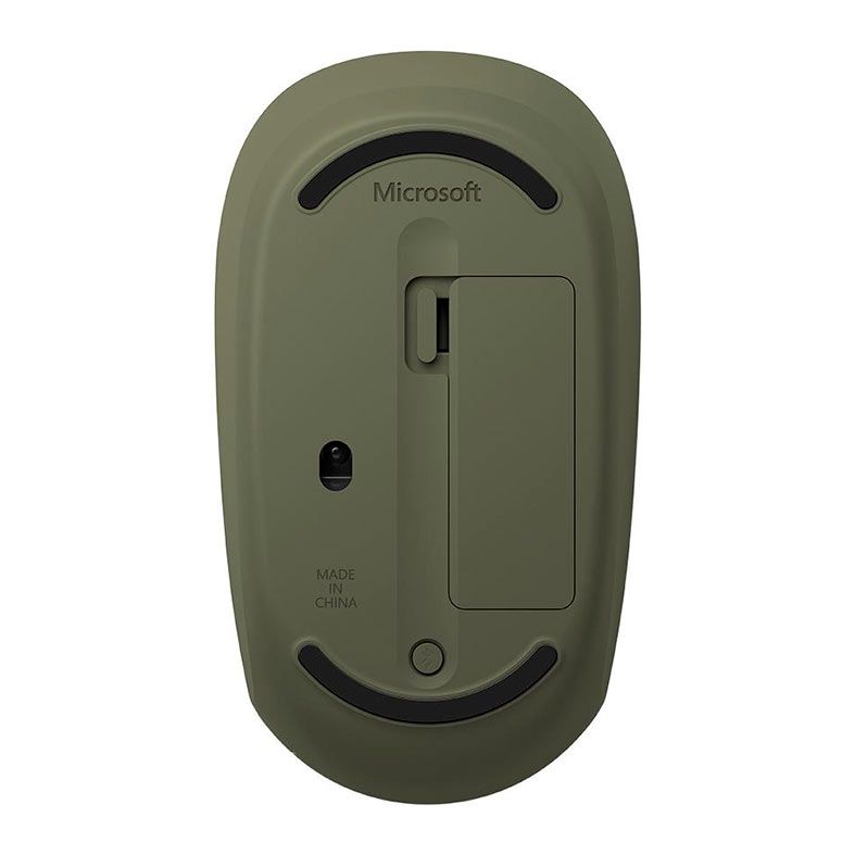 Mouse Microsoft, 2.4GHz, Wireless, 3 Botoes, Preto e Verde, 8KX-00003