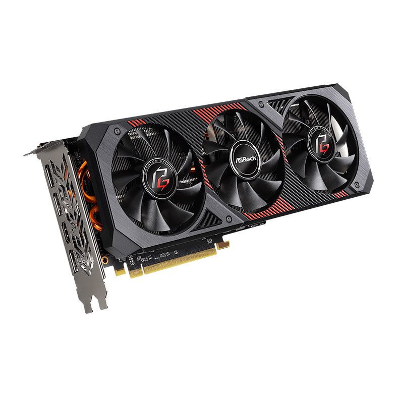 Placa de Video ASRock Radeon RX 5600 XT 6GB Phantom Gaming D3 OC 192-bit, 90-GA1VZZ-00UANF