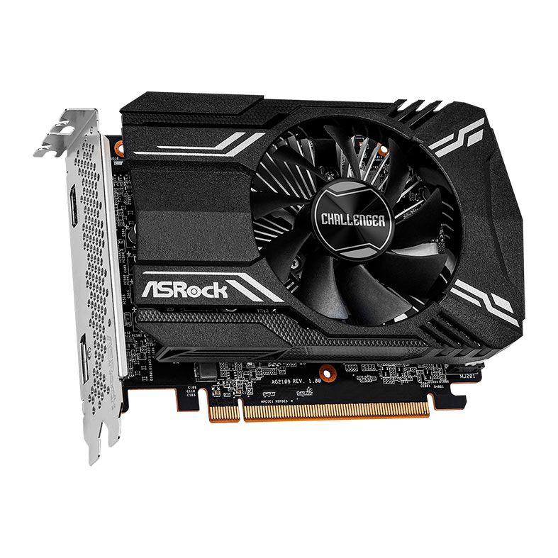 Placa de Video ASRock Radeon RX 6400 Challenger ITX, 4GB, GDDR6, 64-Bit, 90-GA3CZZ-00UANF-NAC