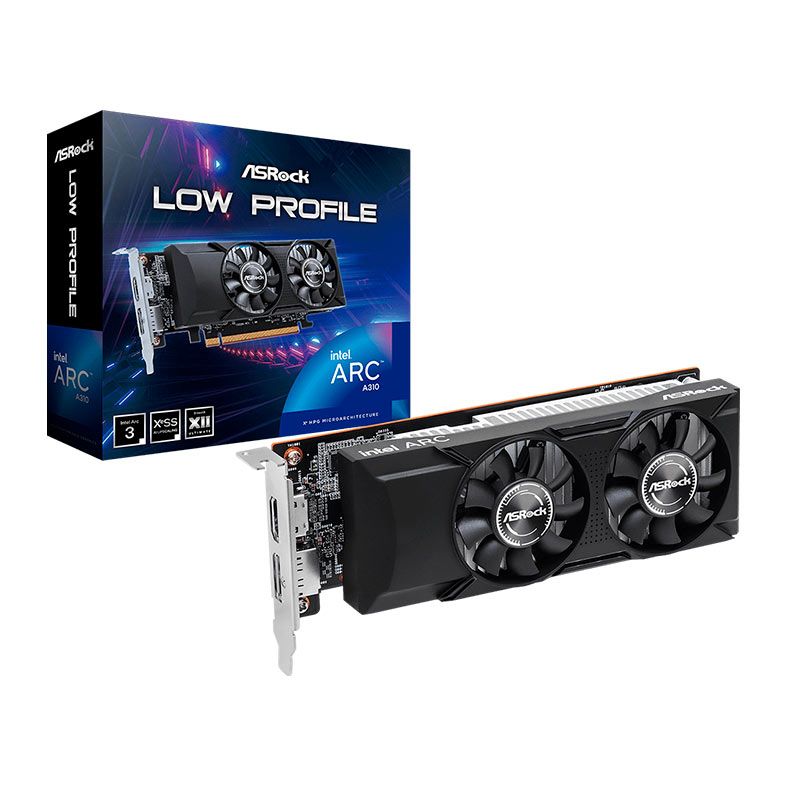 Placa de Video ASRock Intel ARC A310 Low Profile, 4GB, GDDR6, 64-bit, 90-GA4NZZ-00UANF-NAC
