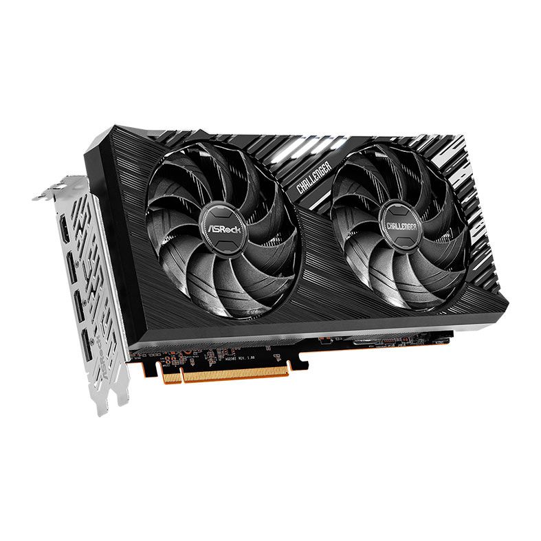 OPENBOX Placa de Video AsRock Radeon RX 7700 XT Challenger OC, 12GB, GDDR6, 192-bit, 90-GA4QZZ-00UANF