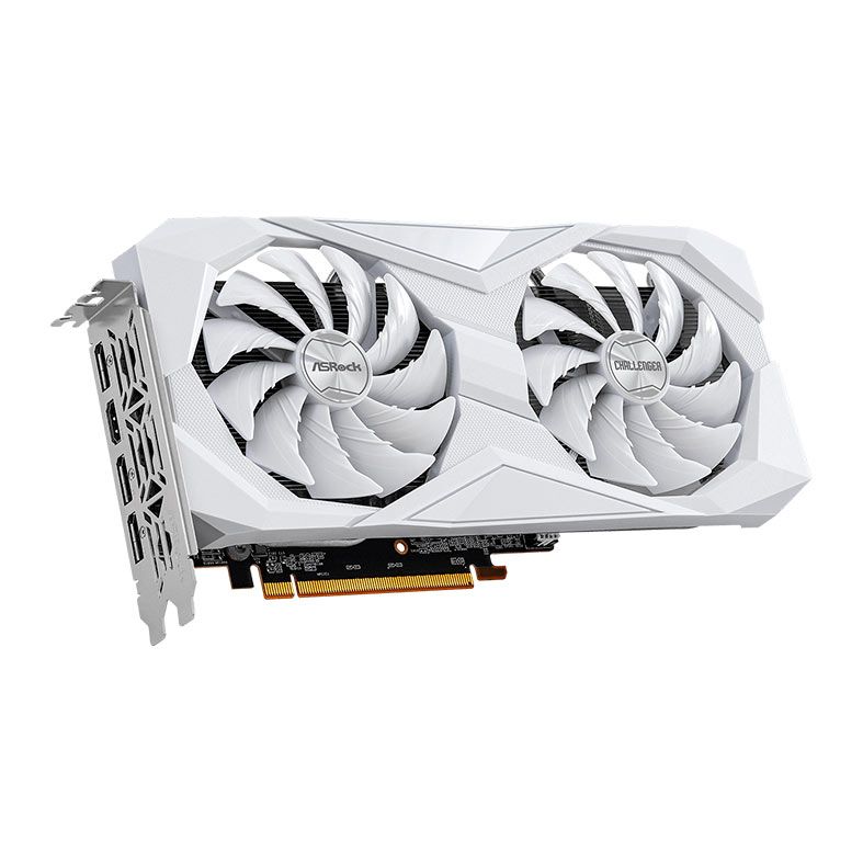 Placa de Video AsRock Radeon RX 6600 Challenger White, 8GB, GDDR6, 128-bit, 90-GA4UZZ-00UANF-NAC