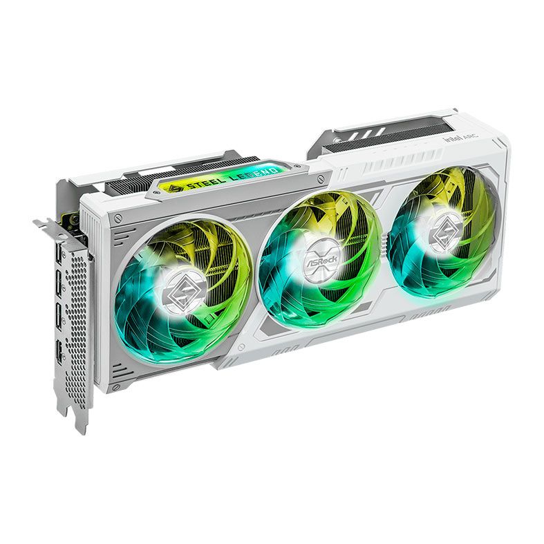Placa de Video AsRock Intel ARC B580 Steel Legend OC, 12GB, GDDR6, 192-bit, 90-GA5CZZ-00UANF