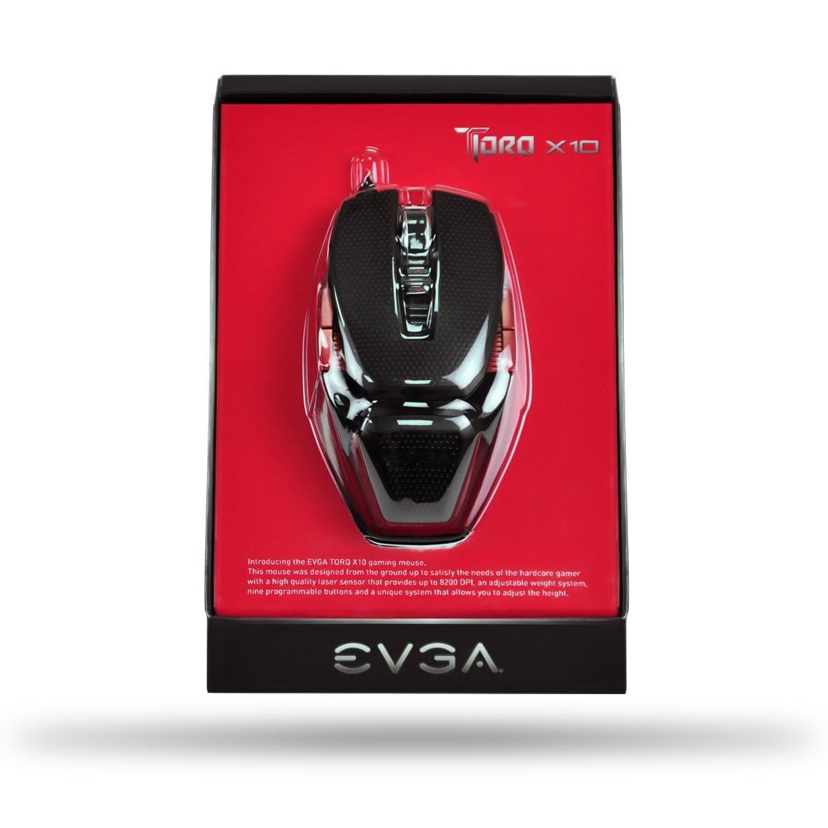 Mouse Gamer EVGA TORQ X10 8200Dpi Black, 901-X1-1103-KR - BOX