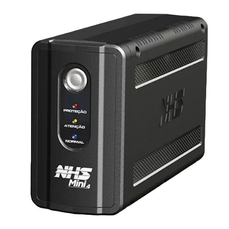 Nobreak NHS Mini 4S, 400VA/180W, Entrada 220V, Saida 220V, Preto, 90.A0.004001