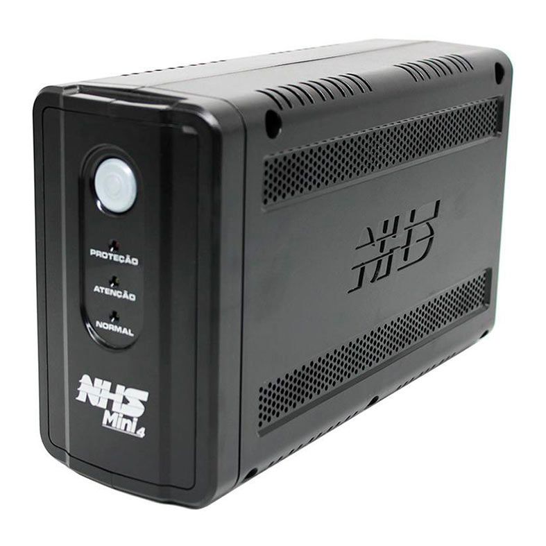 Nobreak NHS Mini 4 Senoidal, 600VA/300W, Entrada 120V, Mono 120V, Preto, 90.A1.006000