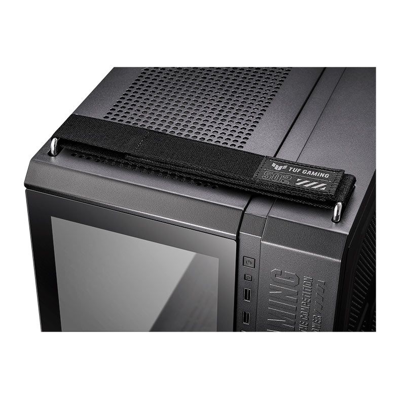 Gabinete Gamer Asus TUF Gaming GT502, Mid-Tower, Lateral de Vidro, Preto, 90DC0090-B00000