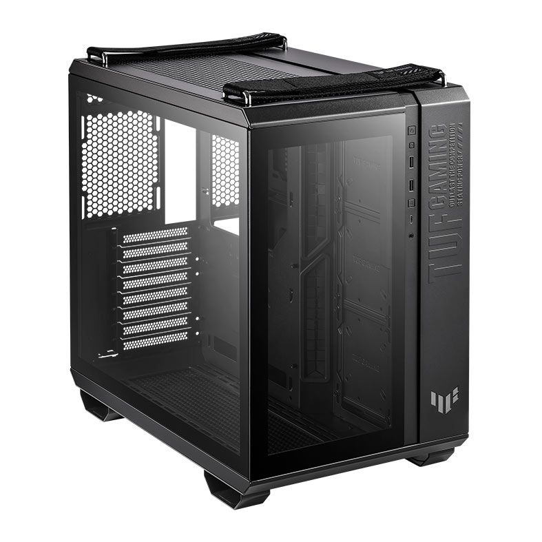 Gabinete Gamer Asus TUF Gaming GT502, Mid-Tower, Lateral de Vidro, Preto, 90DC0090-B00000