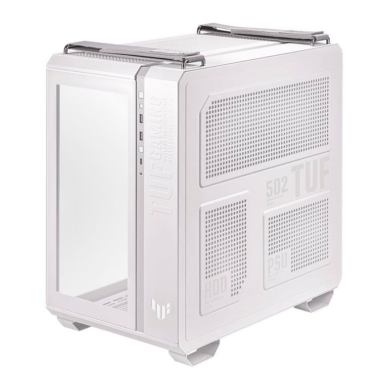 Gabinete Gamer Asus TUF Gaming GT502, Mid-Tower, Lateral de Vidro, Branco, 90DC0093-B00000