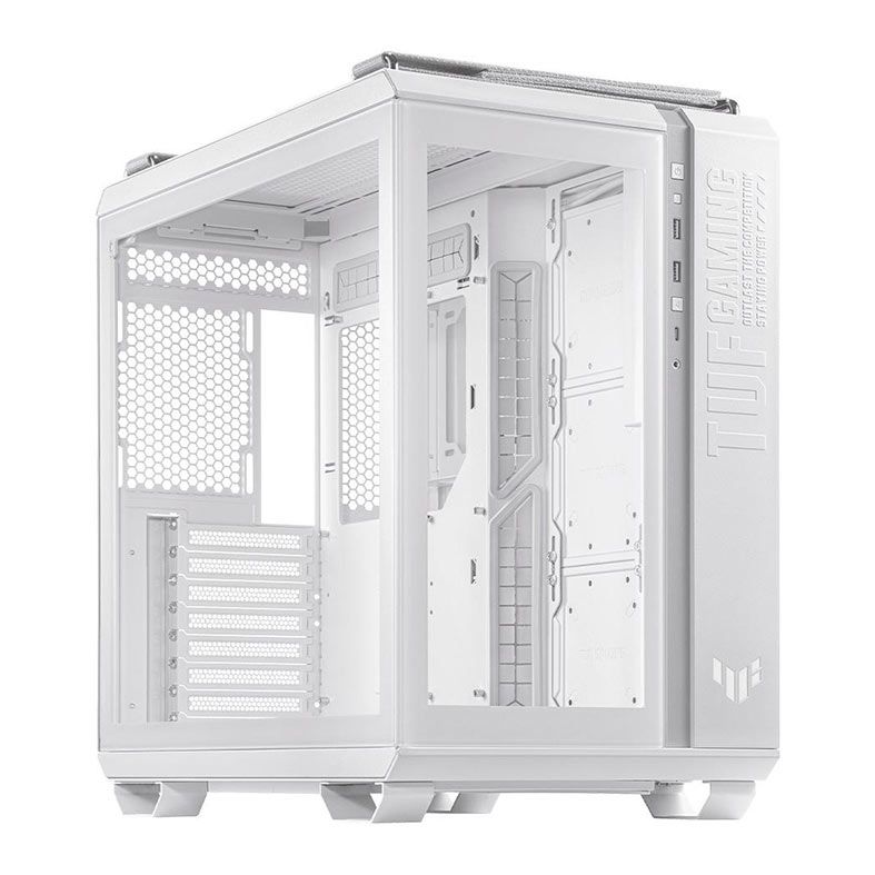 Gabinete Gamer Asus TUF Gaming GT502, Mid-Tower, Lateral de Vidro, Branco, 90DC0093-B00000