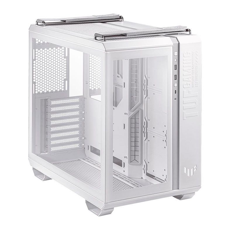 Gabinete Gamer Asus TUF Gaming GT502, Mid-Tower, Lateral de Vidro, Branco, 90DC0093-B00000