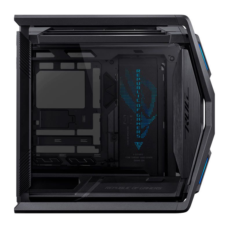 Gabinete ASUS ROG Hyperion GR701 BTF Edition, RGB, Full-Tower Com 4 Fans, Lateral de Vidro, Preto, 90DC00F0-B30010