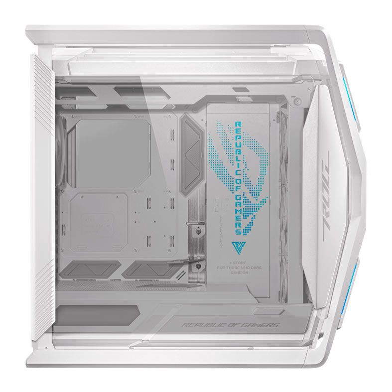 Gabinete ASUS ROG Hyperion GR701 White Edition, RGB, Full-Tower Com 4 Fans, Lateral de Vidro, Branco, 90DC00F3-B30000