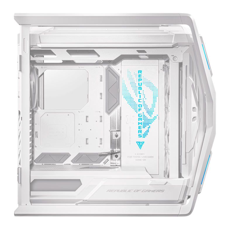 Gabinete ASUS ROG Hyperion GR701 White Edition, RGB, Full-Tower Com 4 Fans, Lateral de Vidro, Branco, 90DC00F3-B30000