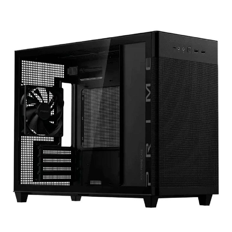 Gabinete Gamer Asus Prime Case AP201, Mid-Tower, Lateral De Vidro, Com 1 Fan, Preto, 90DC00G0-B30010