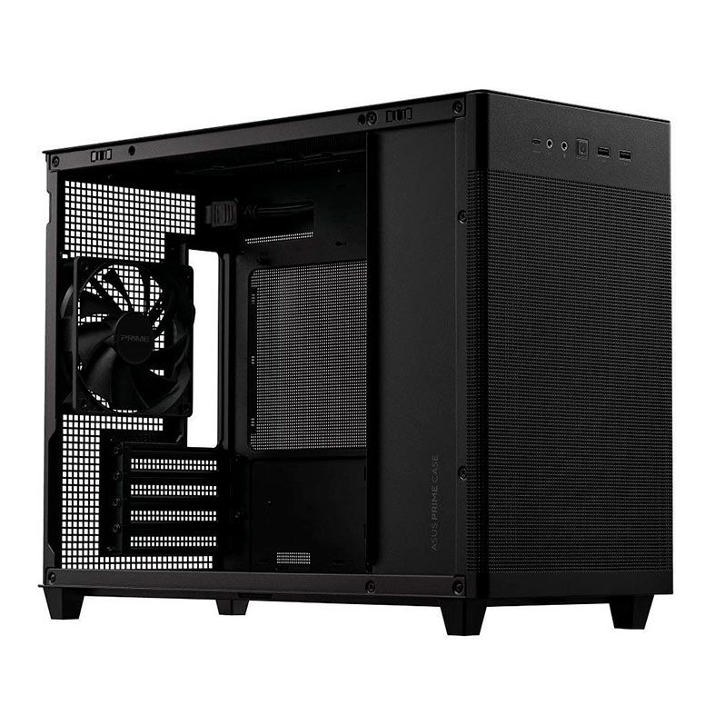 Gabinete Gamer Asus Prime Case AP201, Mid-Tower, Lateral De Vidro, Com 1 Fan, Preto, 90DC00G0-B30010