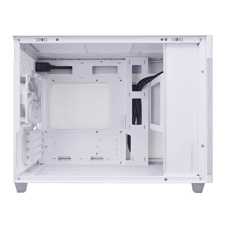 Gabinete Gamer Asus Prime Case AP201, Mid-Tower, Lateral De Vidro, Com 1 Fan, Branco, 90DC00G3-B30010