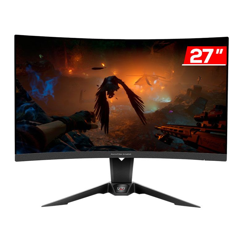 Monitor Gamer AsRock PG27Q15R2A, 27 Pol, Curvo, VA, QHD, 1ms, 165Hz, FreeSync Premium, HDMI/DP, 90LXA030-A0B2A0V