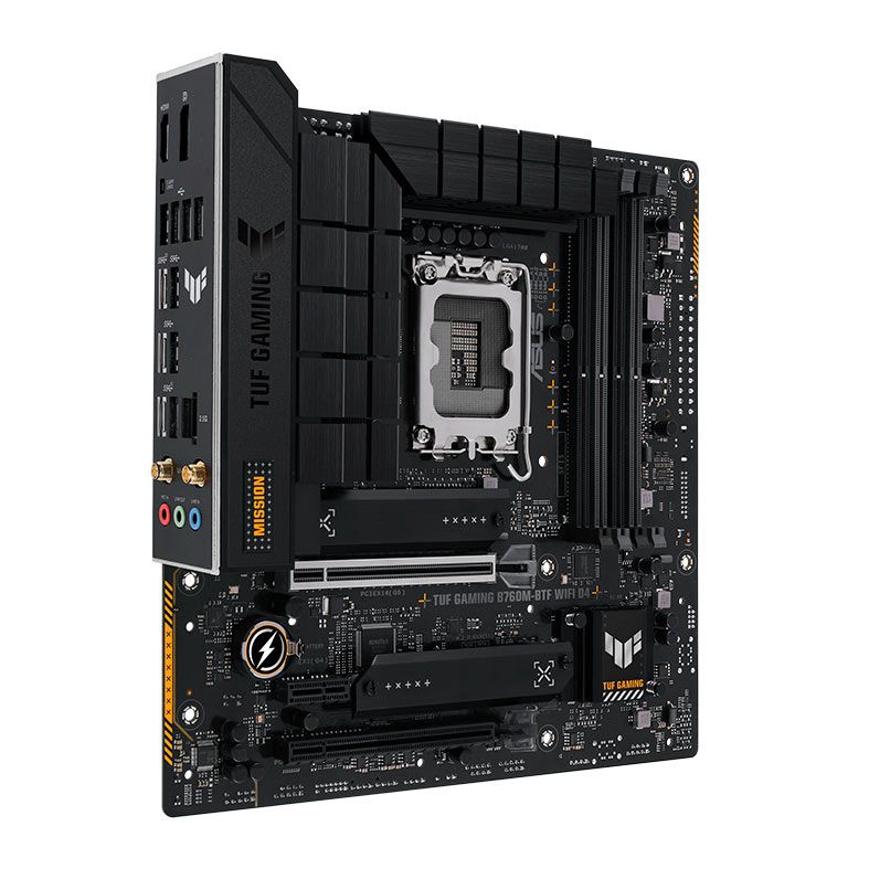 Placa Mae Asus Tuf Gaming B760M-BTF WIFI D4, DDR4, Socket LGA 1700, M-ATX, Chipset Intel B760, TUF-GAMING-B760M-BTF-WIFI-D4