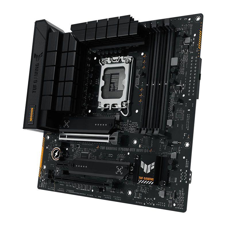 Placa Mae Asus Tuf Gaming B760M-BTF WIFI D4, DDR4, Socket LGA 1700, M-ATX, Chipset Intel B760, TUF-GAMING-B760M-BTF-WIFI-D4