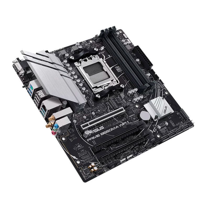 Placa Mae Asus Prime B650M-A WIFI II, DDR5, Socket AMD AM5, M-ATX, Chipset AMD B650, PRIME-B650M-A-WIFI-II