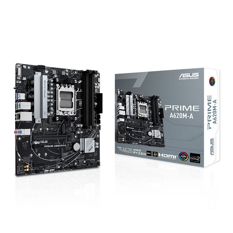 Placa Mae Asus Prime A620M-A, DDR5, Socket AMD AM5, M-ATX, Chipset AMD A620, PRIME-A620M-A
