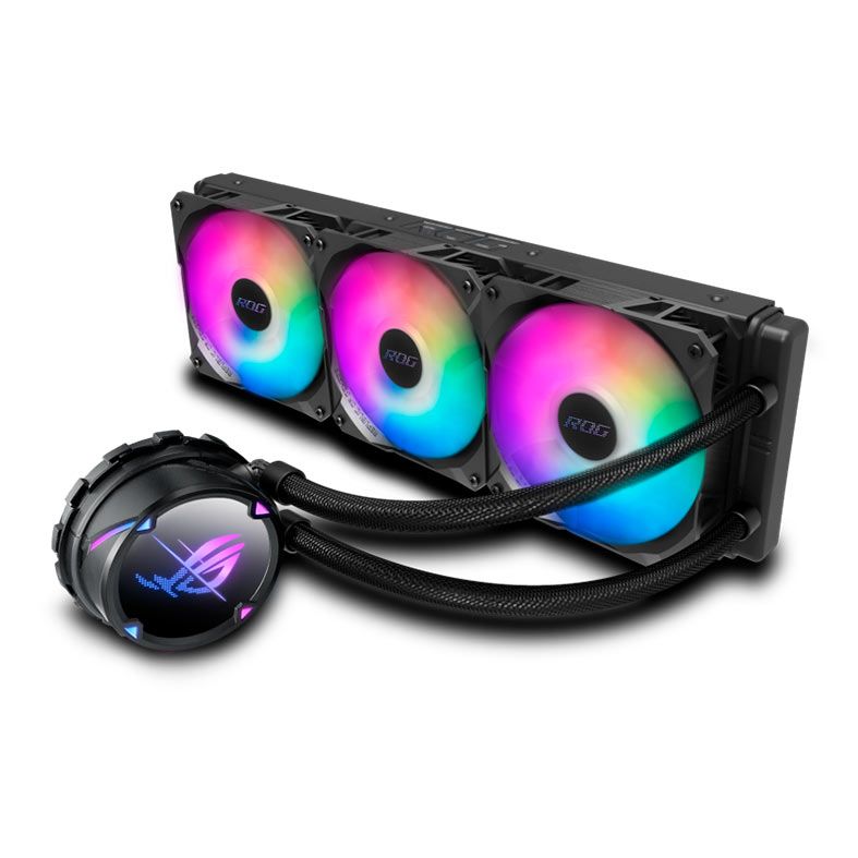 Water Cooler Asus Rog Strix LC II 360, ARGB, 360mm, Preto, 90RC00F1-M0UAY4