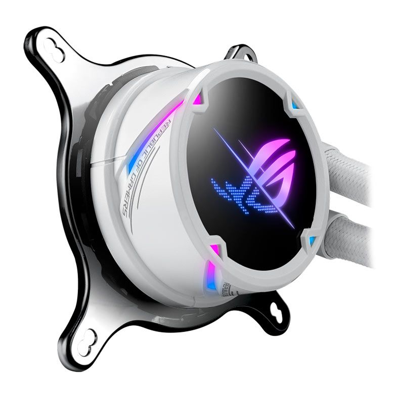 Water Cooler Asus Rog Strix LC II 360 White Edition, ARGB, 360mm, Branco, 90RC00F2-MOUAY4
