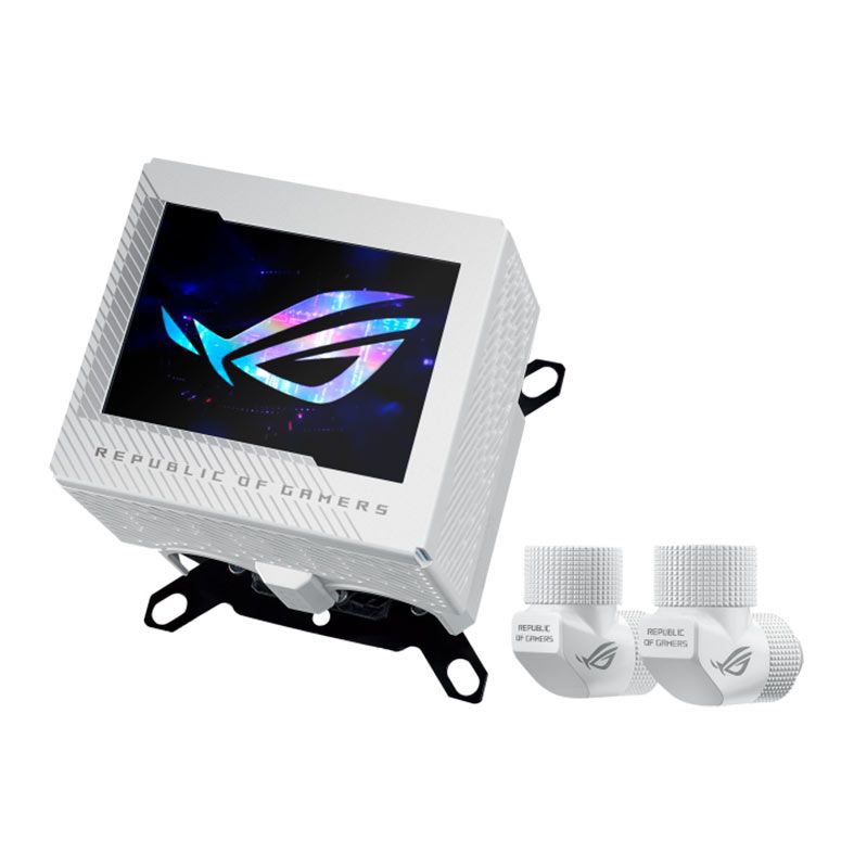 Water Block Asus Rog Ryujin III WB, LCD 3.5, Branco, 90RC00V2-M0UAY0