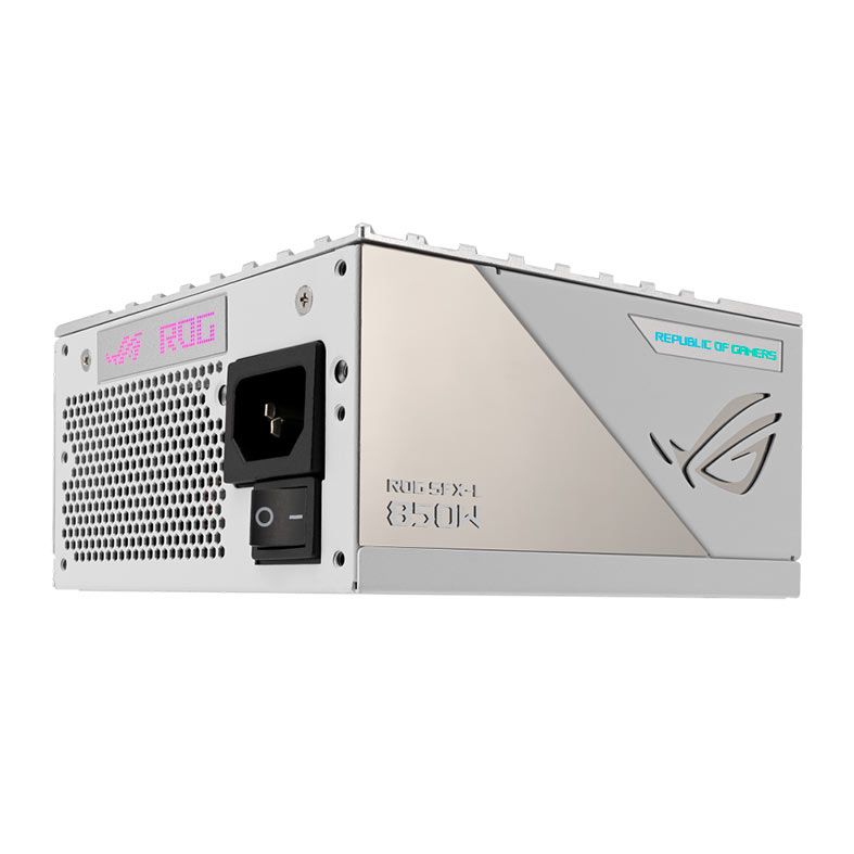 Fonte Asus Rog Loki White Edition, ARGB, Full-Modular, 850W, 80 Plus Platinum, Branca, 90YE00N2-B0BA00