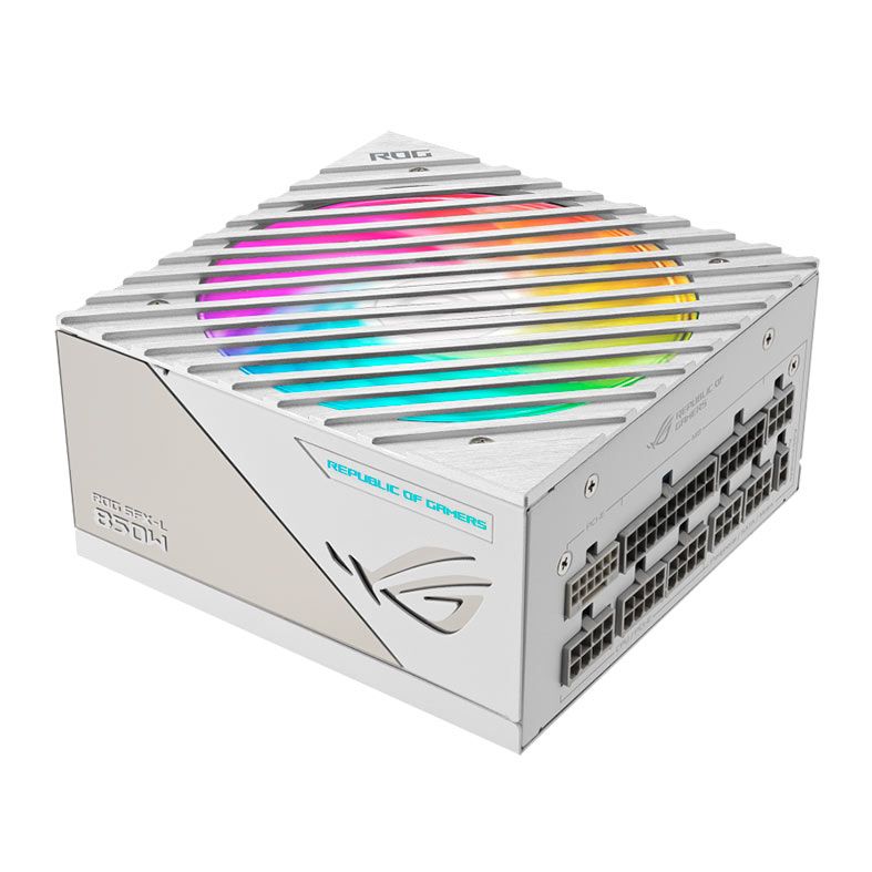 Fonte Asus Rog Loki White Edition, ARGB, Full-Modular, 850W, 80 Plus Platinum, Branca, 90YE00N2-B0BA00